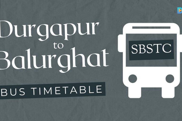 Durgapur to Balurghat SBSTC Bus Timetable