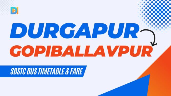 Durgapur to Gopiballavpur SBSTC bus timetable & fare – Durgapur Hub Durgapur to Gopiballavpur SBSTC bus timetable & fare - Durgapur Hub
