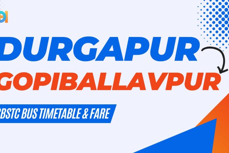 Durgapur to Gopiballavpur SBSTC bus timetable & fare - Durgapur Hub