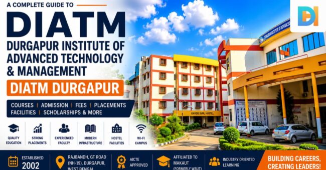 DIATM Durgapur Courses, Admission, Fees & Placement Guide