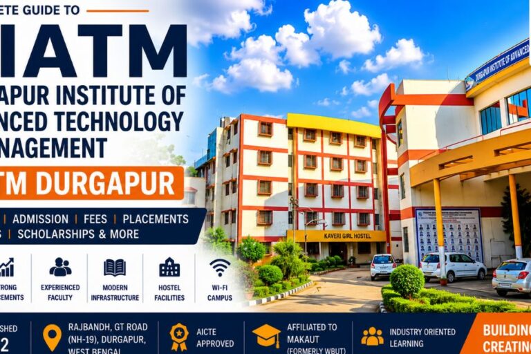 DIATM Durgapur Courses, Admission, Fees & Placement Guide